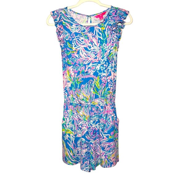 Lilly Pulitzer Patsi Romper Womens Size XSmall Tropical All Together Now - Picture 1 of 14